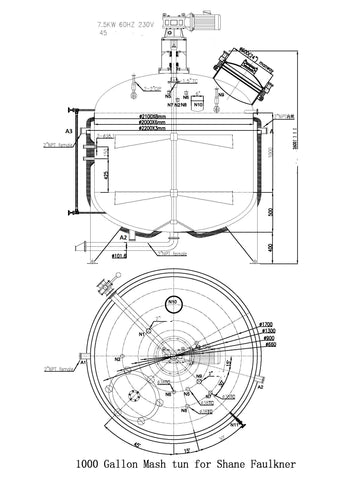 1000 Gallon Pro Series Stainless Mash Tun