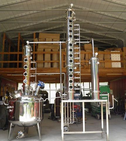 100 Gallon Jacketed, Steam Heated, Pro Series Vodka Still