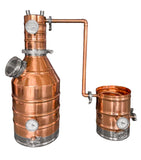 Highlander Series 10 Gallon Copper and Stainless Steel Still with Copper Coil Condenser