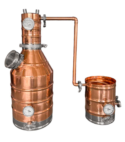 Highlander Series 10 Gallon Copper and Stainless Steel Still with Copper Coil Condenser