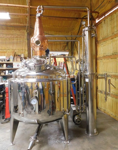 200 Gallon Jacketed, Steam Heated, Pro Series Pot Still
