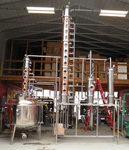 200 Gallon Jacketed, Steam Heated, Pro Series Vodka Still