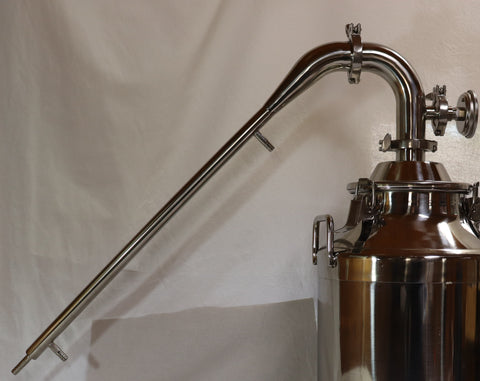 2" Stainless Pot Still Column with Longer Condenser, Moonshine Still Head
