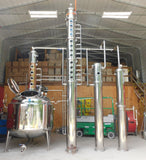 300 Gallon Jacketed, Steam Heated, Pro Series Vodka Still