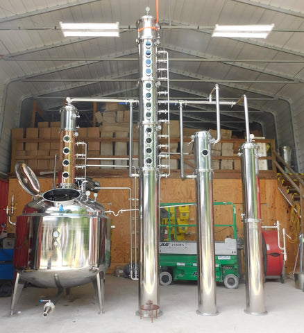 300 Gallon Jacketed, Steam Heated, Pro Series Vodka Still