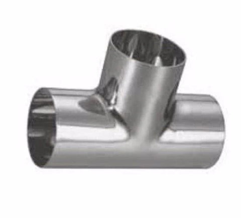 1.5" Weld On Tee, Weld T, Stainless Steel Weld On T, SS304