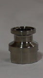 1/2" Tri Clamp to 1/2" Female NPT Adapter, 304 Stainless Steel NPT Adapter
