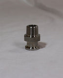 1/2" Tri Clamp to 1/2" Male NPT Adapter, 304 Stainless Steel