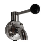 1.5" Tri Clamp Stainless Steel Butterfly Drain Valve
