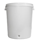 Eight Gallon Plastic Fermenter Bucket With Lid, Airlock, Thermometer, And Spigot (Package of Three)