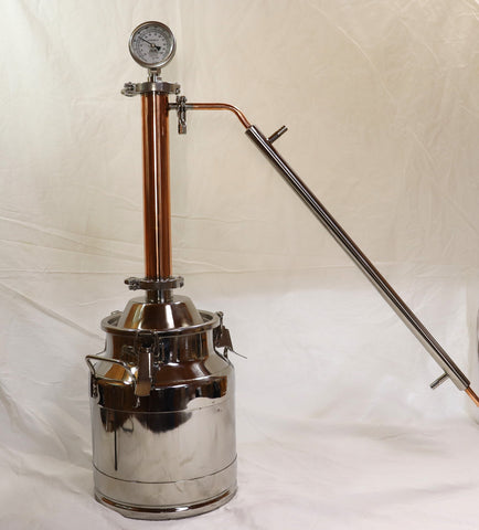 3 Gallon Moonshine Still with 2" Copper and Stainless Whiskey Column