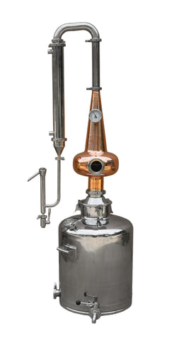 26 Gallon Still with Copper Scotch Style Whiskey Helmet