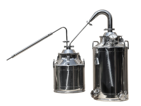 13 Gallon Moonshine Still with Stainless 2" Pot Still Column and 5 Gallon Thumper