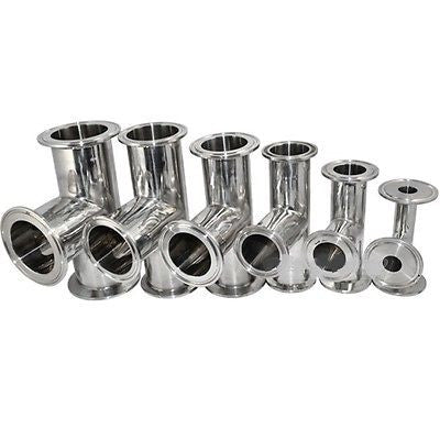 3" Tri Clamp Tee, Stainless Steel 304 Sanitary Fitting