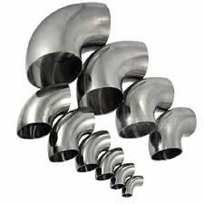 1/2" Weld Elbow 90°, Stainless Steel 304, Sanitary, Tubing, Fitting, Polished