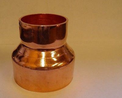 Copper Reducer 3" X 2"CXC Fitting Coupling for Moonshine Still Flute Column HVAC
