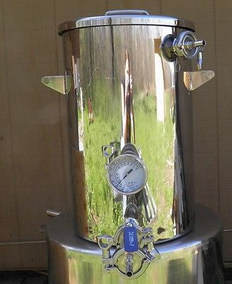 9.2 Gallon Mash Tun with Re-circulation Fitting & Bottom Outlet, Home Brewing