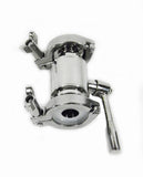 1" Ball Valve Kit with Silicone Gaskets and Tri Clamps for Moonshine Stills