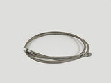 3' by 1/4" SAE FJIC PTFE Lined Braided SS304 Hose for Closed Loop Oil Extractors