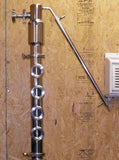 26 Gallon Moonshine Still with 3" Stainless Reflux Column; 4-sight glasses