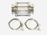 3" Borosilicate Tri Clamp Sight Glass with Gaskets and Tri Clamps
