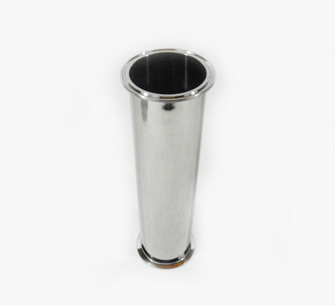 3" x 12" Sanitary, 304 Stainless Steel, Tri Clamp Spool, BHO Extractor Column