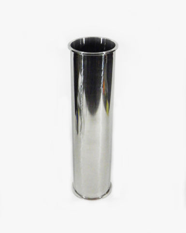 6" x 24" Sanitary, 304 Stainless Steel, Tri Clamp Spool, BHO Extractor Column