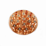 8" Copper Column Section with Bubble Plate, Tri Clamps & Gaskets