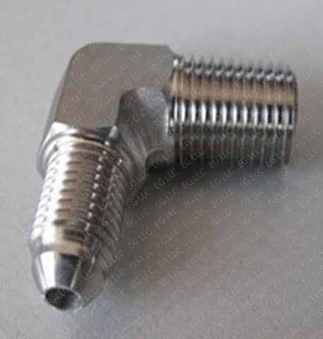 3/8" MNPT x 1/4" MJIC 90 Degree Elbow