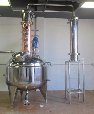 100 Gallon Jacketed, Steam Heated, Pro Series Whiskey Still