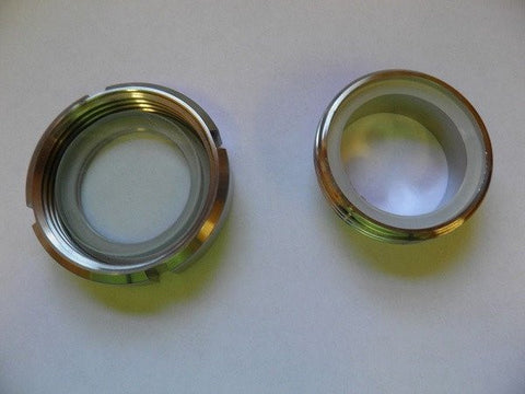 4" WELD ON SIGHT GLASS WITH THREADED FERRULE