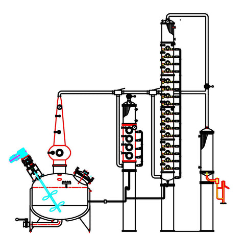 600 Gallon Jacketed, Steam Heated, Ultra Pro Vodka Still