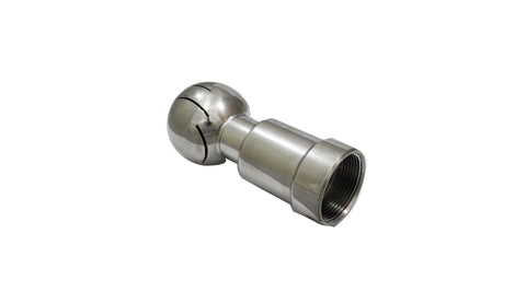 Rotating CIP Spray Ball with a 1.5" Female NPT and 2.5" Ball