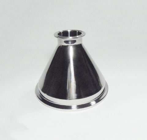 6" x 2"  Tri Clamp, Tri Clover, Sanitary, Concentric Reducer, 304 Stainless Steel